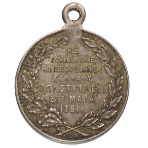 medal z uszkiem na 125-lecie Konstytucji 3 Maja Warszaw...