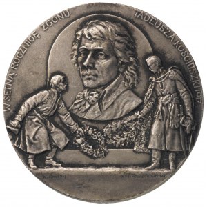 Tadeusz Kościuszko-medal K.Chudzińskiego wybity w 1917 ...