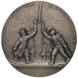 Tadeusz Kościuszko-medal K.Chudzińskiego wybity w 1917 ...