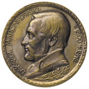 Karol Marcinkowski-medal autorstwa J. Wysockiego 1920 r...