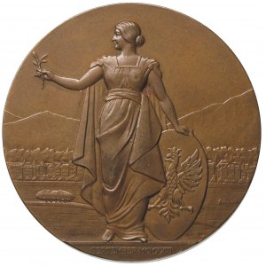 medal autorstwa J. Aumillera - Przyjęcie Polski do Ligi...