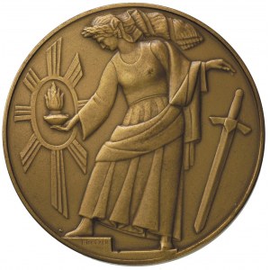 10-lecie odzyskania wolności-medal autorstwa T. Breyera...