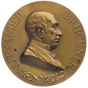 Aleksander Brückner- medal autorstwa Piotra Wojtowicza ...