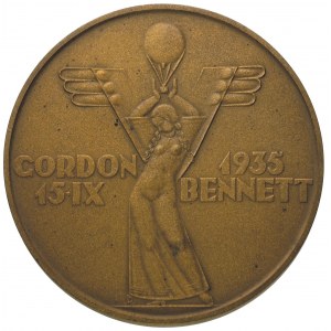 Zawody Gordon-Bennetta w Warszawie 1935 r., medal autor...