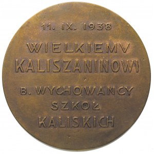 Adam Asnyk - medal wybity na stulecie urodzin 1938 r., ...