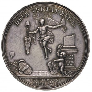 medal autorstwa J.G.Holtzhey’a 1768 r., Aw: Anioł opiek...