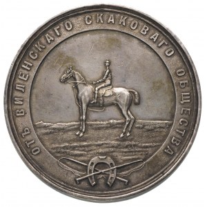 medal Wileńskigo Towarzystwa Jeździeckiego, koniec XIX ...