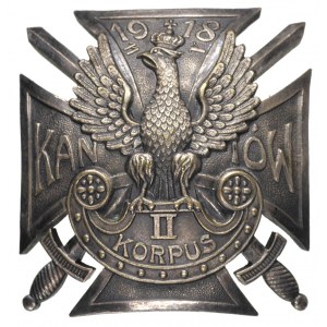 odznaka pamiątkowa 2 Polskiego Korpusu \Krzyż Kaniowski...