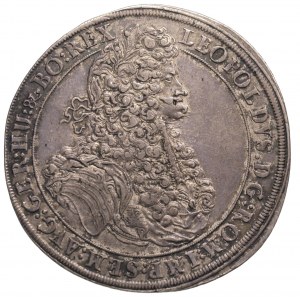 Leopold 1657-1705, talar 1695, Brzeg, Aw: Popiersie, Rw...
