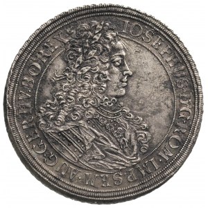 Józef  I 1705-1711, talar 1707, Wrocław, Aw: Popiersie,...