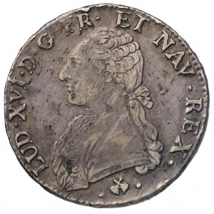 Ludwik XVI 1774-1793, ecu 1779, Bayonne, srebro 28.91 g...