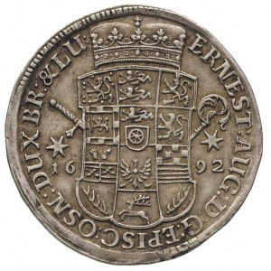 Ernest August 1679-1698, 2/3 talara (gulden) 1692, Welt...
