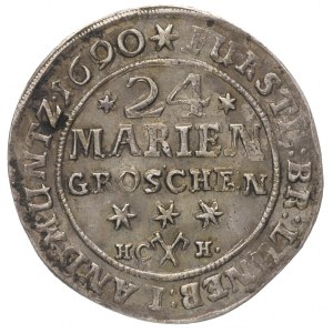 Rudolf August i Anton Ulrich 1685-1704, 24 grosze maryj...