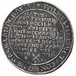 Wilhelm V 1627-1637, talar 1637, Kassel, Aw: Napisy, Rw...