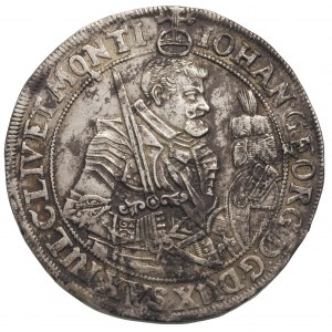Jan Jerzy 1615-1656, talar 1633, Aw: Półpostać, Rw: Tar...