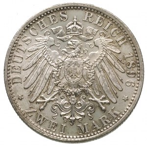 Bawaria, Otto 1886-1913, 2 marki 1896/D, Monachium, J. ...