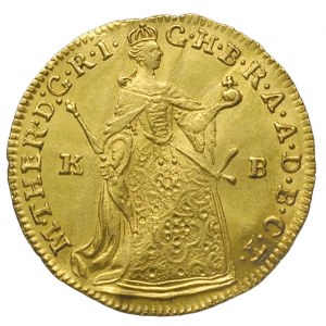 Maria Teresa 1740-1780, dukat 1763, Krzemnica, złoto 3....