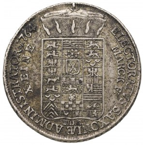 talar 1764, Drezno, srebro 27.87 g, Schnee 1055, Dav. 2...