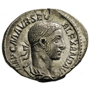 Sewer Aleksander 222-235, denar 227, Rzym, Aw: Popiersi...