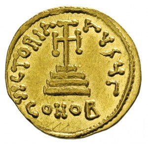 Konstans II 641-668, solidus, oficyna G, Aw: Popiersie ...