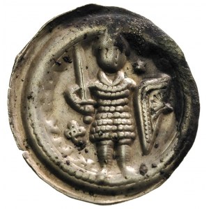 Anhalt, Bernard I Saski 1170-1212, brakteat, Książę w z...