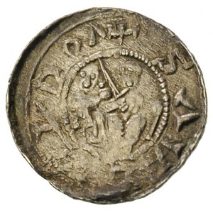 Władysław Wygnaniec 1138-1146, denar, Aw: Książę siedzą...