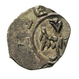 Kazimierz Wielki 1333-1370, denar koronny, Aw: Ukoronow...
