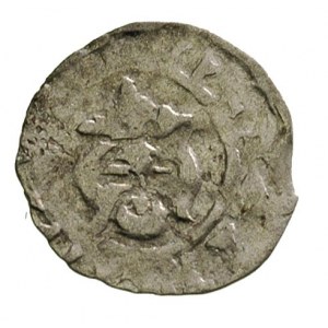 Kazimierz Wielki 1333-1370, denar koronny, Aw: Ukoronow...