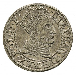 grosz 1579, Gdańsk, ładny, patyna