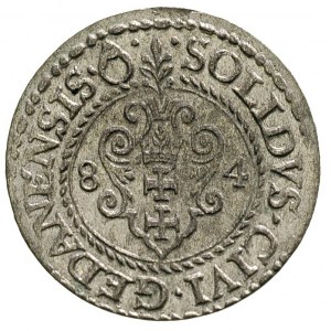 szeląg 1584, Gdańsk, ładnie zachowany