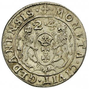 ort 1624/3, Gdańsk, odmiana napisu SIGIS . III . D :......