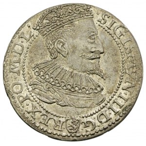 szóstak 1596, Malbork, obwódka zewnętrzna dotyka wierzc...