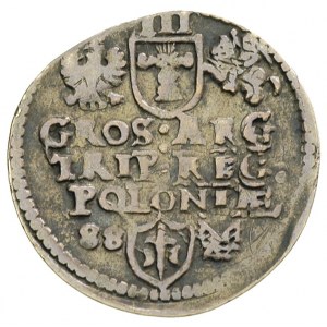 trojak 1588, Poznań, odmiana bez liter I - D, Iger P.88...