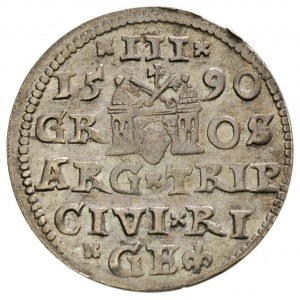 trojak 1590, Ryga, Iger R.90.1.d, Gerbaszewski 22