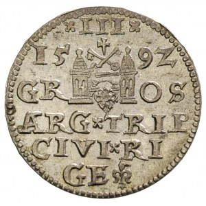 trojak 1592, Ryga, Iger R.92.1.b, Gerbaszewski 9 (ale i...