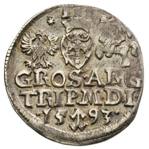 trojak 1593, Wilno, data na dole rewersu, Iger V.93.2.a...