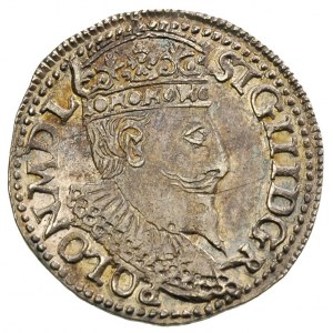 trojak 1596, Olkusz, Iger O.96.1.d, bardzo ładny, patyn...