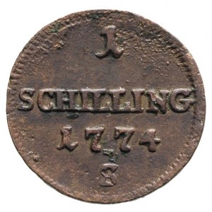 szeląg 1774, Smolnik, Plage 1, patyna