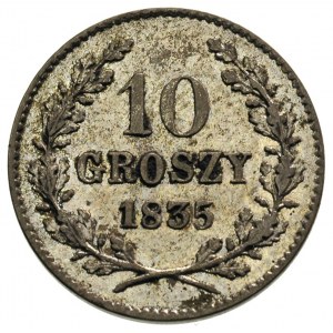 10 groszy 1835, Wiedeń, Plage 295, patyna