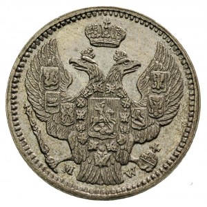 20 kopiejek = 40 groszy 1850, Warszawa, dwa żołędzie pr...