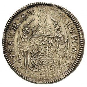 2/3 talara (gulden) 1689, Szczecin, odmiana ze znakiem ...