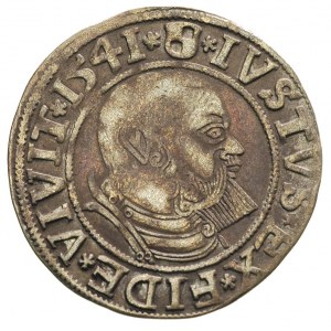 grosz 1541, Królewiec, rzadsza odmiana z krótszą brodą,...