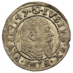 grosz 1547, Królewiec, Bahr. 1204, Neumann 47, rzadki