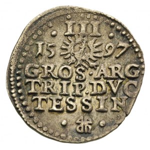 trojak 1597, Cieszyn, Iger Ci.97.1.a R3, F.u.S. 2987, r...