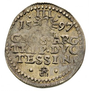 trojak 1597, Cieszyn, Iger Ci.97.1.a R3, F.u.S. 2987, r...