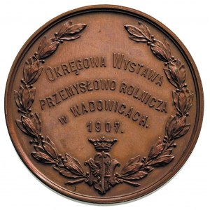 Wystawa w Wadowicach 1907, medal niesygnowany, Aw: W wi...