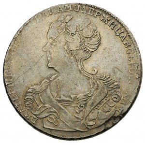 rubel 1725 CG-<, Petersburg, Diakov 52, srebro 28.57 g