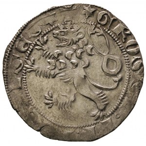 Wacław II 1300-1305, grosz praski, Kutna Hora, Aw: Koro...