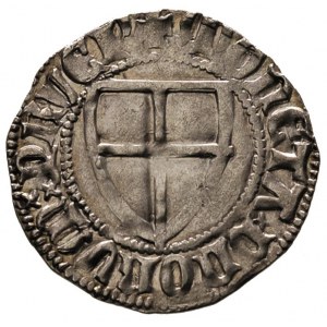 Konrad III von Jungingen 1393-1407, szeląg, Aw: Tarcza ...
