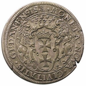 talar oblężniczy 1577, Gdańsk, moneta z walca autorstwa...